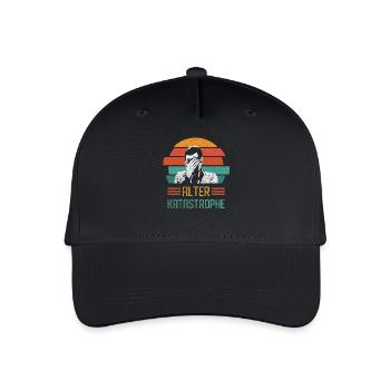 Alter Katastrophe - Kinder Bio Basecap - Schwarz - Vorne