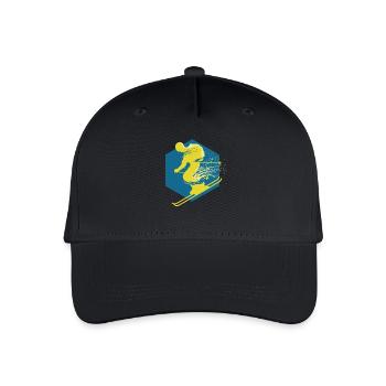 Skier - Organic Kids’ Baseball Cap - black - Front