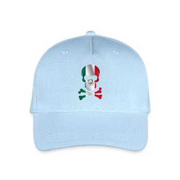 Mexiko Flagge - Kinder Bio Basecap - Hellblau - Vorne