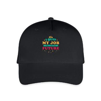 Job Termination Saying Motivation Future - Organic Kids’ Baseball Cap - black - Front