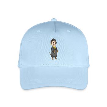 Erdmännchen Student Diplom Universität - Kinder Bio Basecap - Hellblau - Vorne