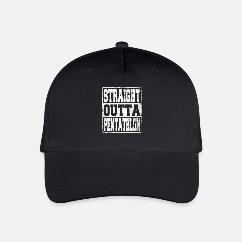 Pentathlon Spruch lustig - Kinder Bio Basecap - Schwarz