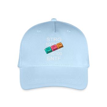 Computer Nerd - Kinder Bio Basecap - Hellblau - Vorne