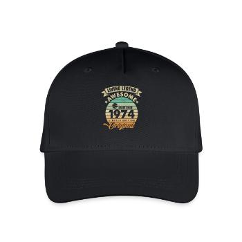 1974 Anniversaire Retro Orginal - Casquette de baseball bio Enfant - noir - Devant