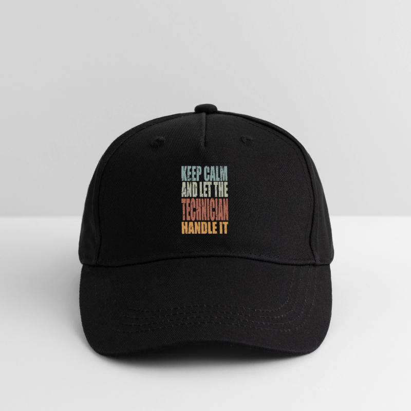 Keep Calm Techniker Spruch Techniker Geschenk Kinder Bio Basecap
