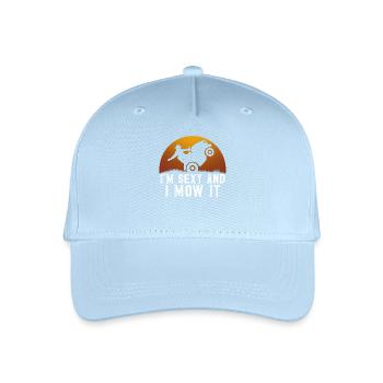 Lawn Mower Gardener Garden Hobby Gardener - Organic Kids’ Baseball Cap - light blue - Front