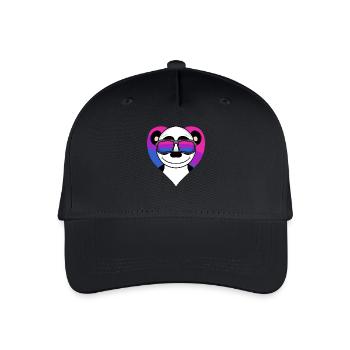 Cadeau panda bisexuel - Casquette de baseball bio Enfant - noir - Devant