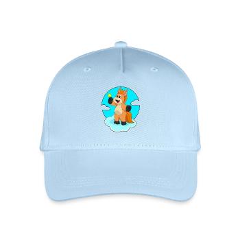 Nuages de cheval - Casquette de baseball bio Enfant - bleu clair - Devant