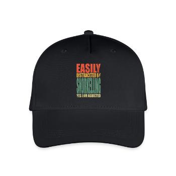 Snorkeling saying funny - Organic Kids’ Baseball Cap - black - Front