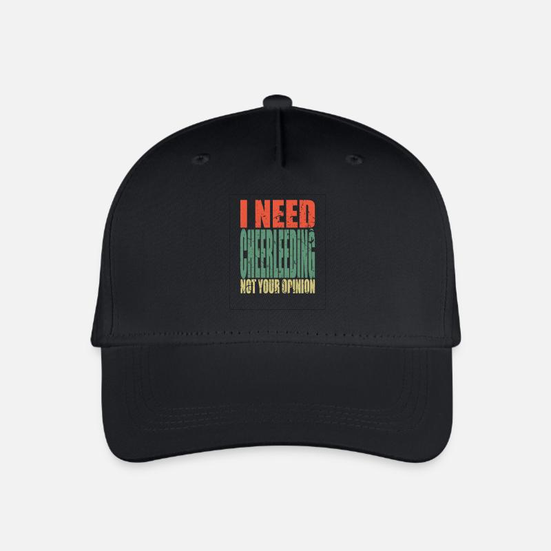 Cheerleading Spruch lustig - Kinder Bio Basecap - Schwarz