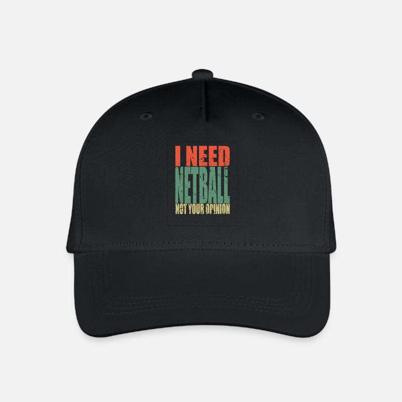 Netzball Spruch lustig - Kinder Bio Basecap - Schwarz