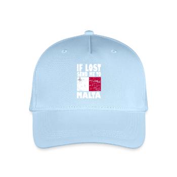 Malta Flag Saying - Organic Kids’ Baseball Cap - light blue - Front