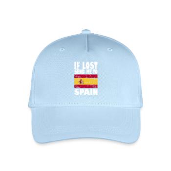 Drapeau de l’Espagne - Casquette de baseball bio Enfant - bleu clair - Devant