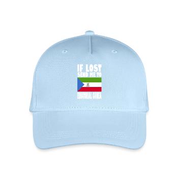 Equatorial Guinea Flag Saying - Organic Kids’ Baseball Cap - light blue - Front