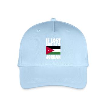 Drapeau de Jordanie - Casquette de baseball bio Enfant - bleu clair - Devant