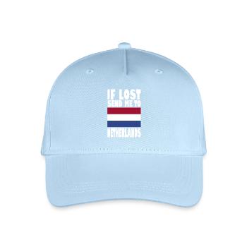 Drapeau des Pays-Bas - Casquette de baseball bio Enfant - bleu clair - Devant