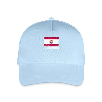 Französisch Polynesien Flagge - Kinder Bio Basecap - Hellblau - Vorne