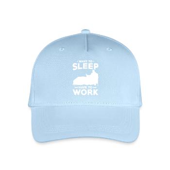 Home Office Saying - Organic Kids’ Baseball Cap - light blue - Front