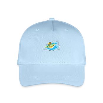 Turtle Swimming Goggles Summer - Organic Kids’ Baseball Cap - light blue - Front
