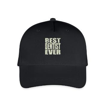 Meilleur dentiste jamais Dentiste Cadeau - Casquette de baseball bio Enfant - noir - Devant