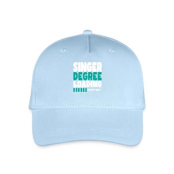 Sänger lädt Ausbildung - Kinder Bio Basecap - Hellblau - Vorne