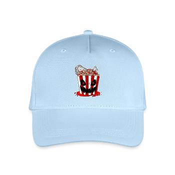 Horrorfilm Horror Film Popcorn Geschenk - Kinder Bio Basecap - Hellblau - Vorne