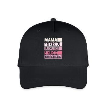 Hufschmiedin Mama Ehefrau Heldin - Kinder Bio Basecap - Schwarz - Vorne