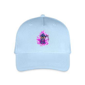 Ninja Girl in Pink - Organic Kids’ Baseball Cap - light blue - Front