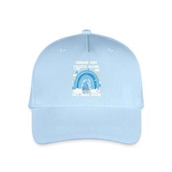Gnome One Fights Alone Prostate Cancer - Organic Kids’ Baseball Cap - light blue - Front