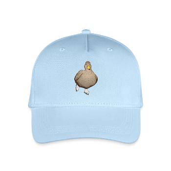 Ente Eislaufen Schlittschuhe - Kinder Bio Basecap - Hellblau - Vorne