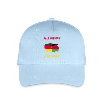 Half German Half Malawi - Organic Kids’ Baseball Cap - light blue - Front