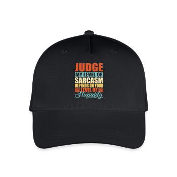 Richter sarkasmus Lustiger Richter - Kinder Bio Basecap - Schwarz - Vorne