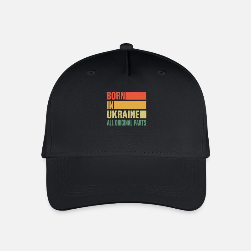 Né en Ukraine - Casquette de baseball bio Enfant - noir