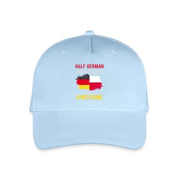Half German half Singaporeans - Organic Kids’ Baseball Cap - light blue - Front
