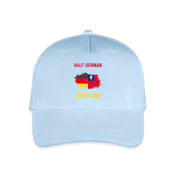 Halb Deutsch Halb Taiwaner - Kinder Bio Basecap - Hellblau - Vorne