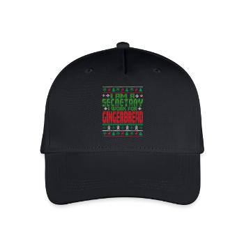 Sekretärin Weihnachten Spruch - Kinder Bio Basecap - Schwarz - Vorne