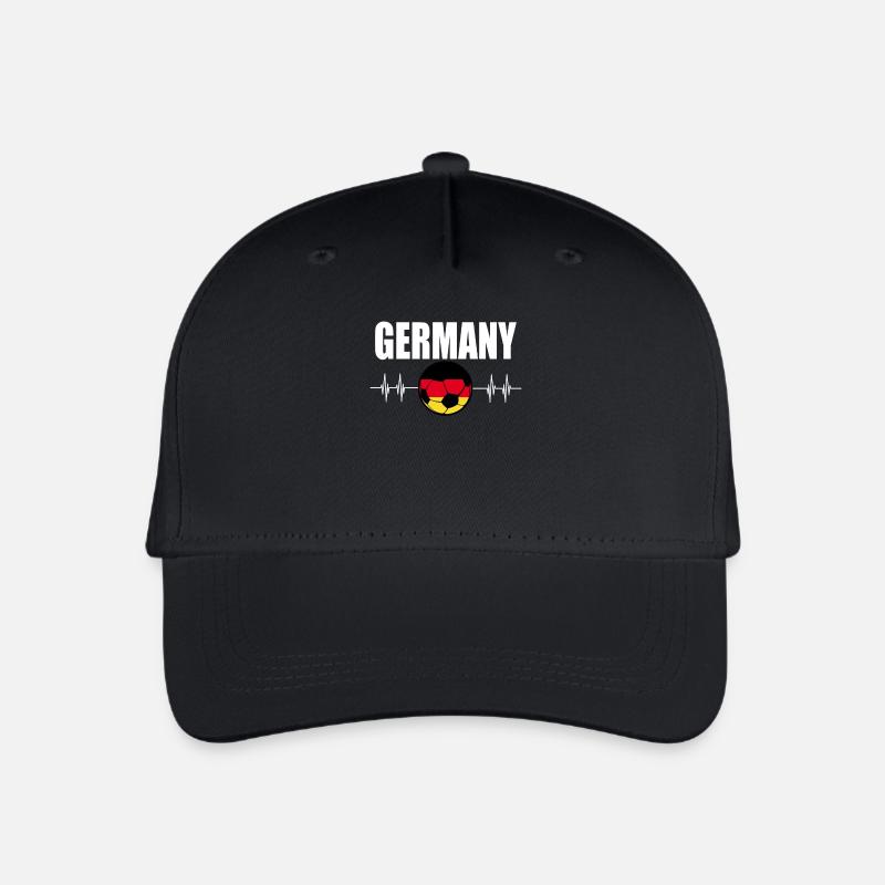 Deutschland Fußball - Kinder Bio Basecap - Schwarz