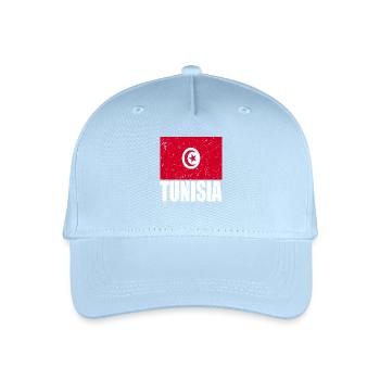 Tunisia Flag - Organic Kids’ Baseball Cap - light blue - Front