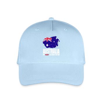 Drapeau de l’Australie - Casquette de baseball bio Enfant - bleu clair - Devant