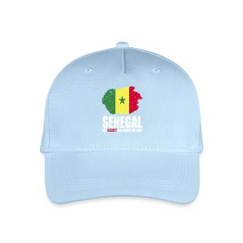 Drapeau du Sénégal - Casquette de baseball bio Enfant - bleu clair - Devant