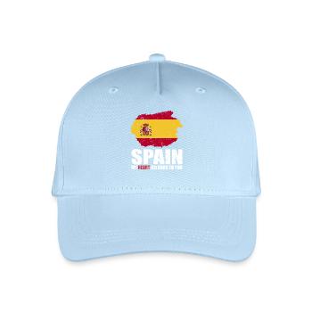 Drapeau de l’Espagne - Casquette de baseball bio Enfant - bleu clair - Devant