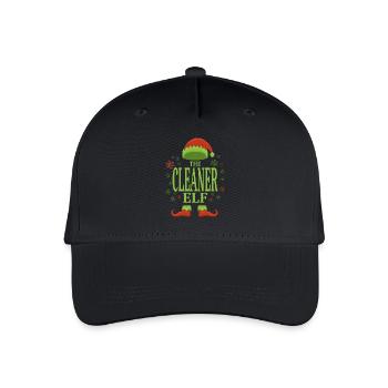 Cleaner Christmas Elf - Organic Kids’ Baseball Cap - black - Front