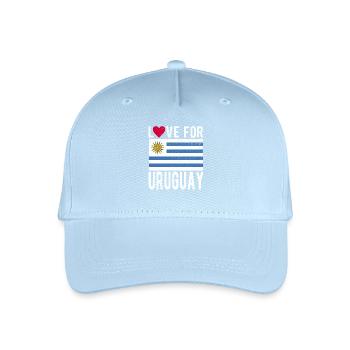 Uruguay Flag - Organic Kids’ Baseball Cap - light blue - Front