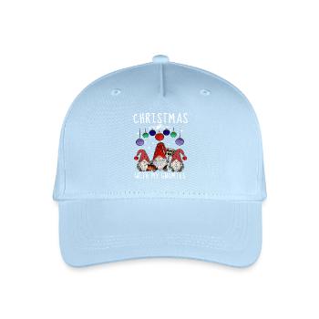 Gnome Family Christmas Elves - Organic Kids’ Baseball Cap - light blue - Front