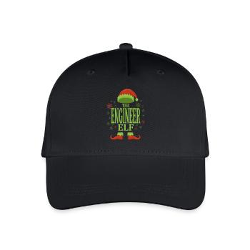 Ingenieur Weihnachtself - Kinder Bio Basecap - Schwarz - Vorne