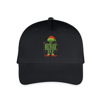 Mechaniker Weihnachtself - Kinder Bio Basecap - Schwarz - Vorne