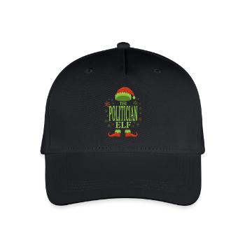 Politiker Weihnachtself - Kinder Bio Basecap - Schwarz - Vorne