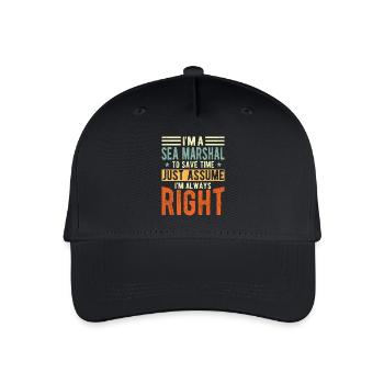 Sea March - Organic Kids’ Baseball Cap - black - Front