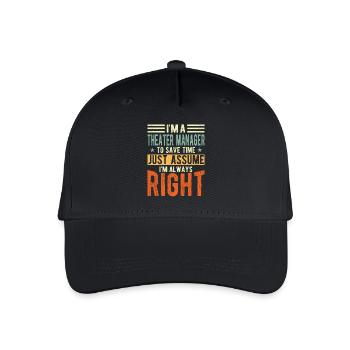Directeur - Casquette de baseball bio Enfant - noir - Devant