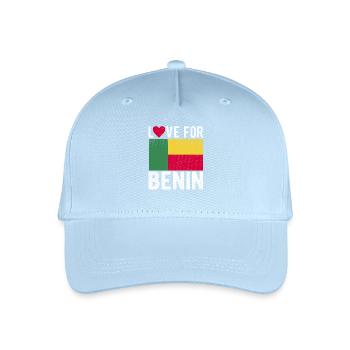 Benin Souvenir - Kinder Bio Basecap - Hellblau - Vorne